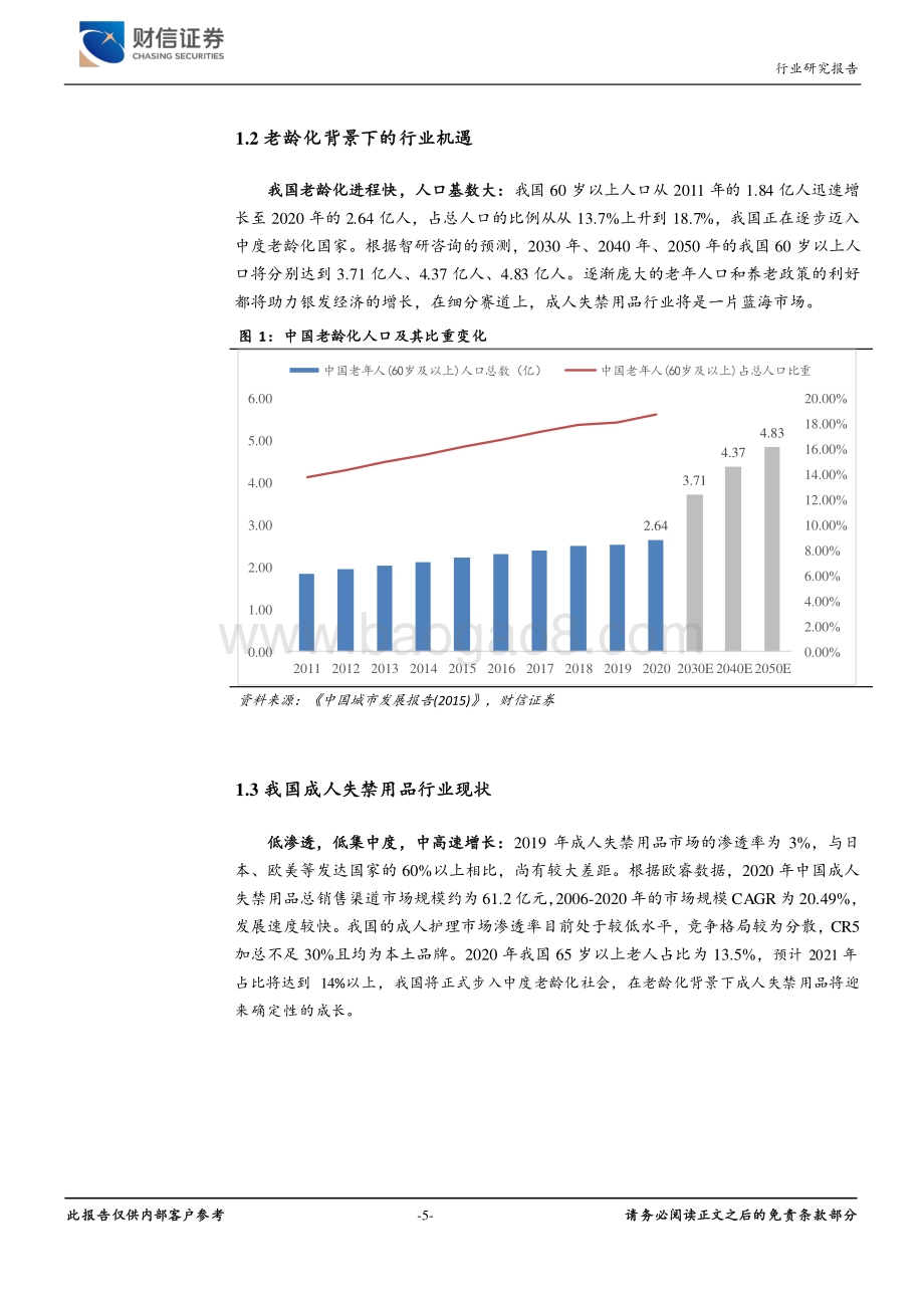 成人失禁行业老龄化趋势下的确定性成长.pdf_第5页