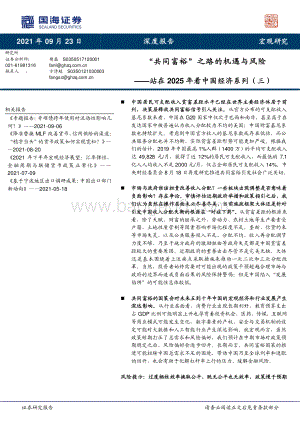 站在2025年看中国经济系列（三）：“共同富裕”之路的机遇与风险.pdf