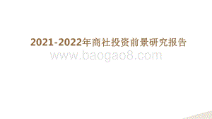 2021-2022年商社投资前景研究报告.pdf