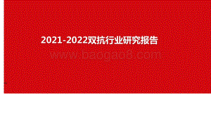 2021-2022双抗行业研究报告.pptx