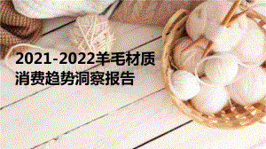 2021-2022羊毛材质消费趋势洞察报告.pdf
