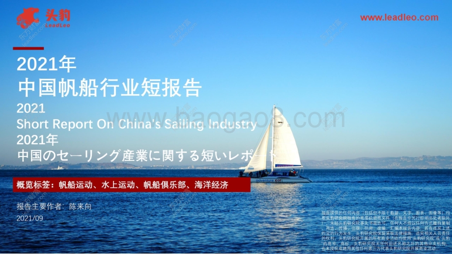 2021年中国帆船行业短报告.pdf_第1页