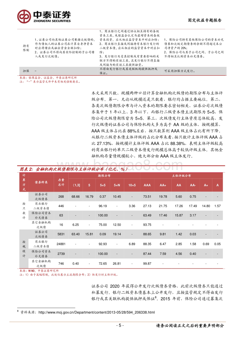 金融债专题研究之二：证券公司次级债怎么看？.pdf_第5页
