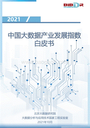 2021中国大数据产业发展指数白皮书.pdf