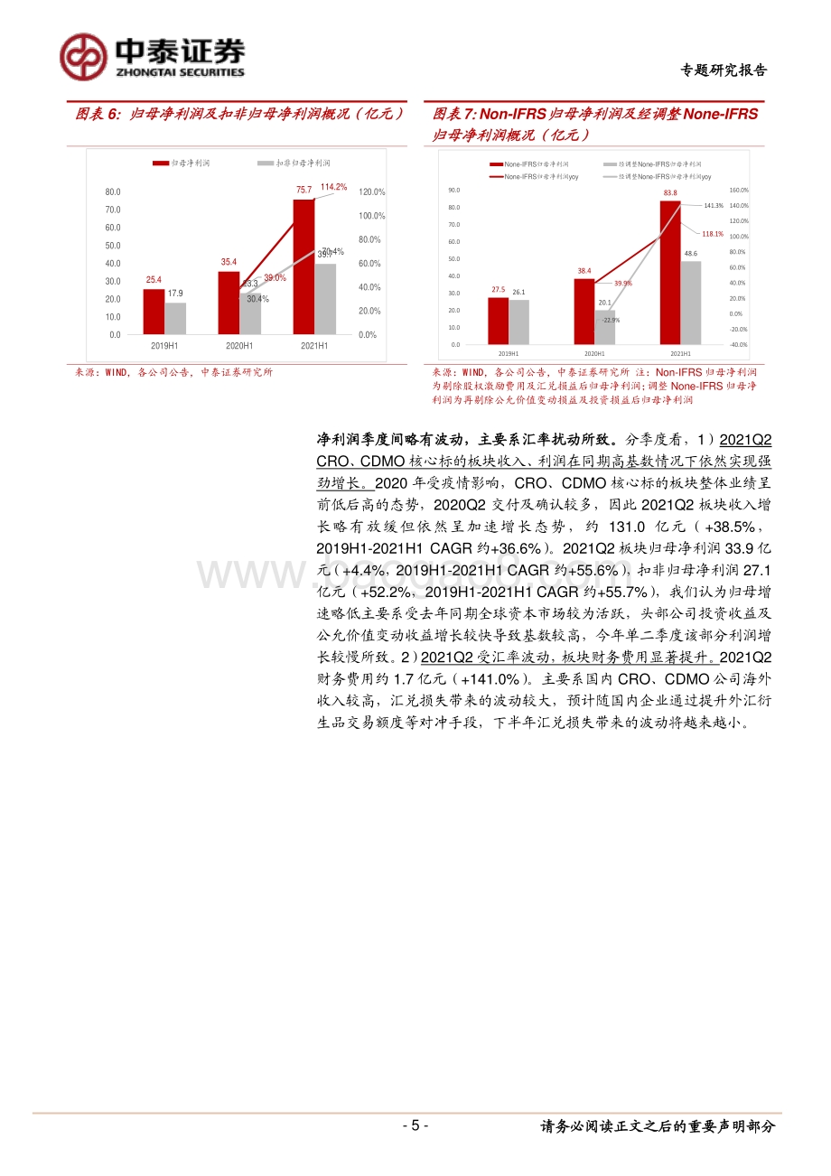 医药生物2021H1中报总结之CRO、CDMO：景气高涨边际提速未来仍是星辰大海.pdf_第5页