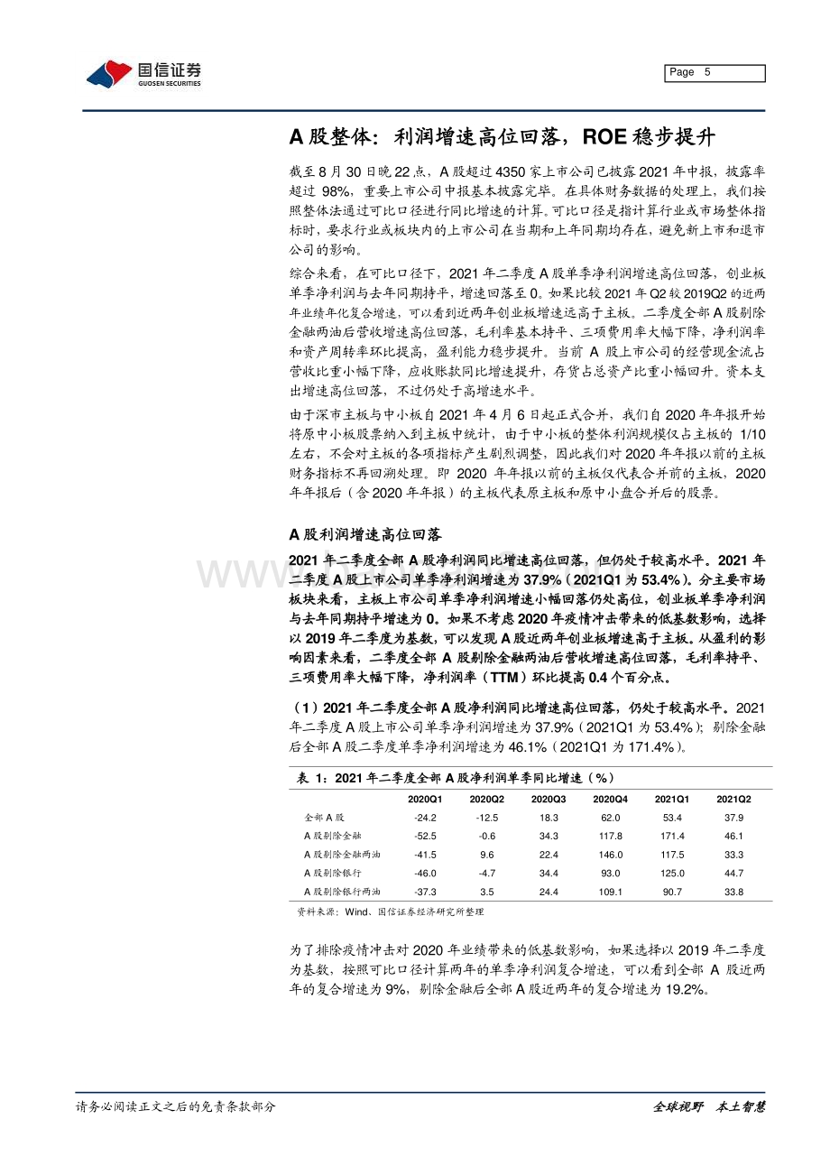 上市公司2021年中报分析：顺周期大爆发分化逐渐凸显.pdf_第5页