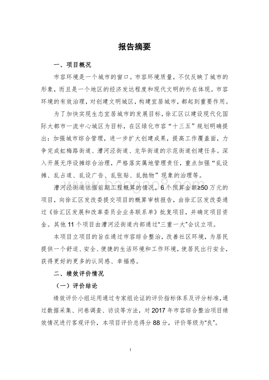2017 年市容综合整治项目绩效评价报告.pdf_第4页