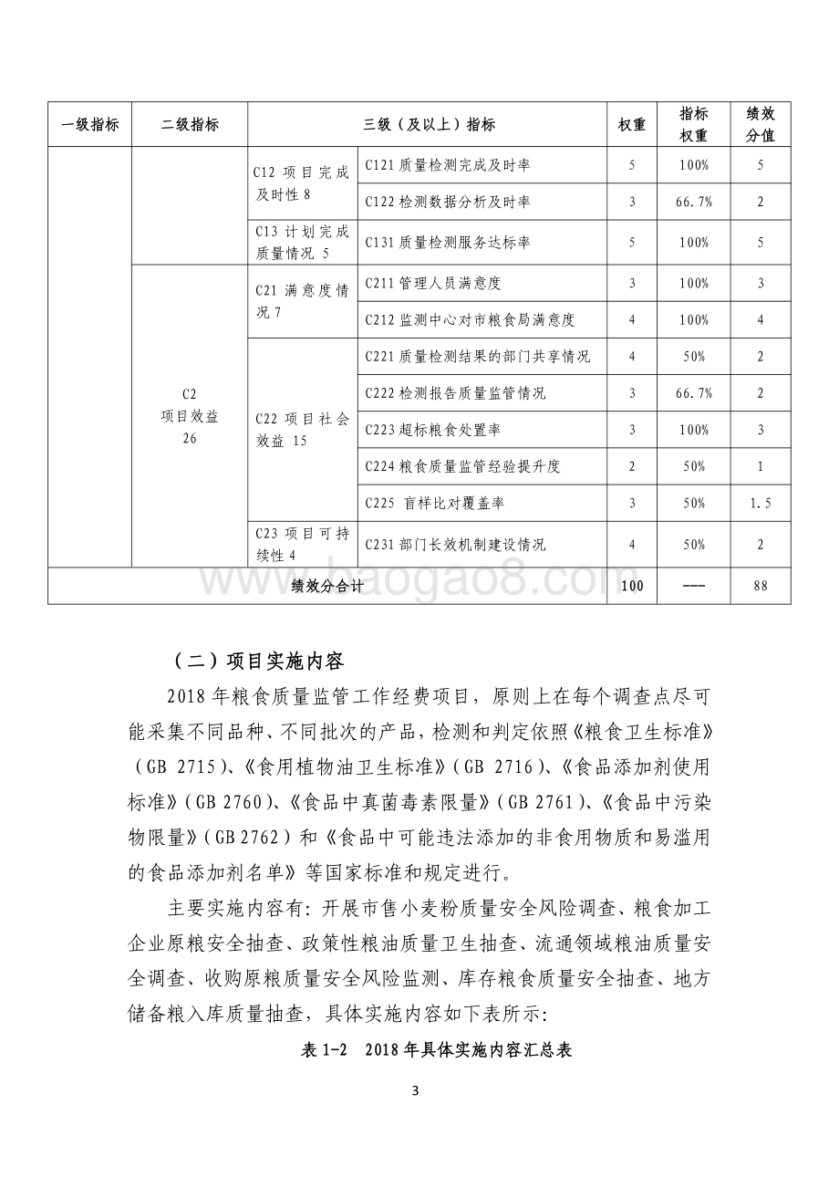2018 年粮食质量监管工作经费绩效评价报告.pdf_第4页