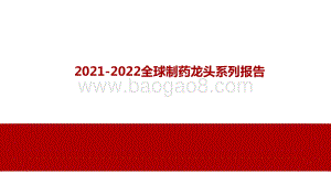 2021-2022全球制药龙头系列报告.pptx