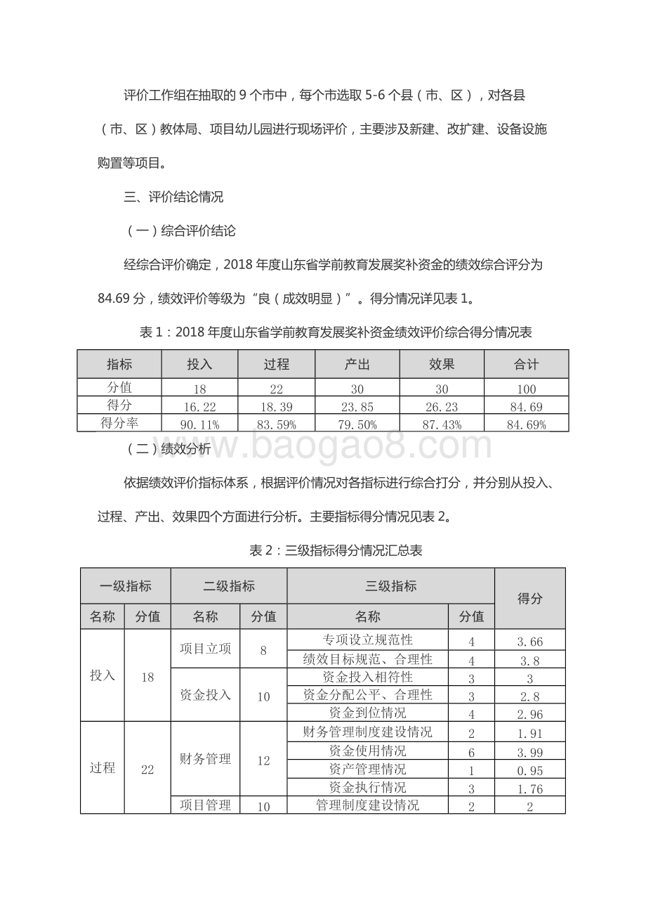 2018年度基础教育发展资金—学前教育发展奖补资金绩效评价报告（山东）.docx_第5页