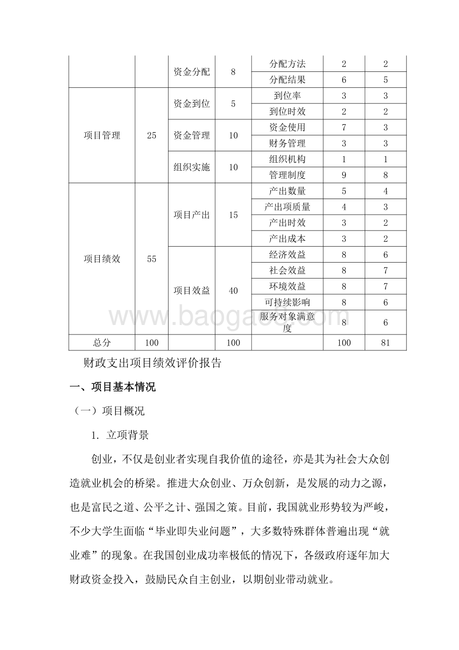 2018年创业补贴项目绩效自评价报告.pdf_第5页
