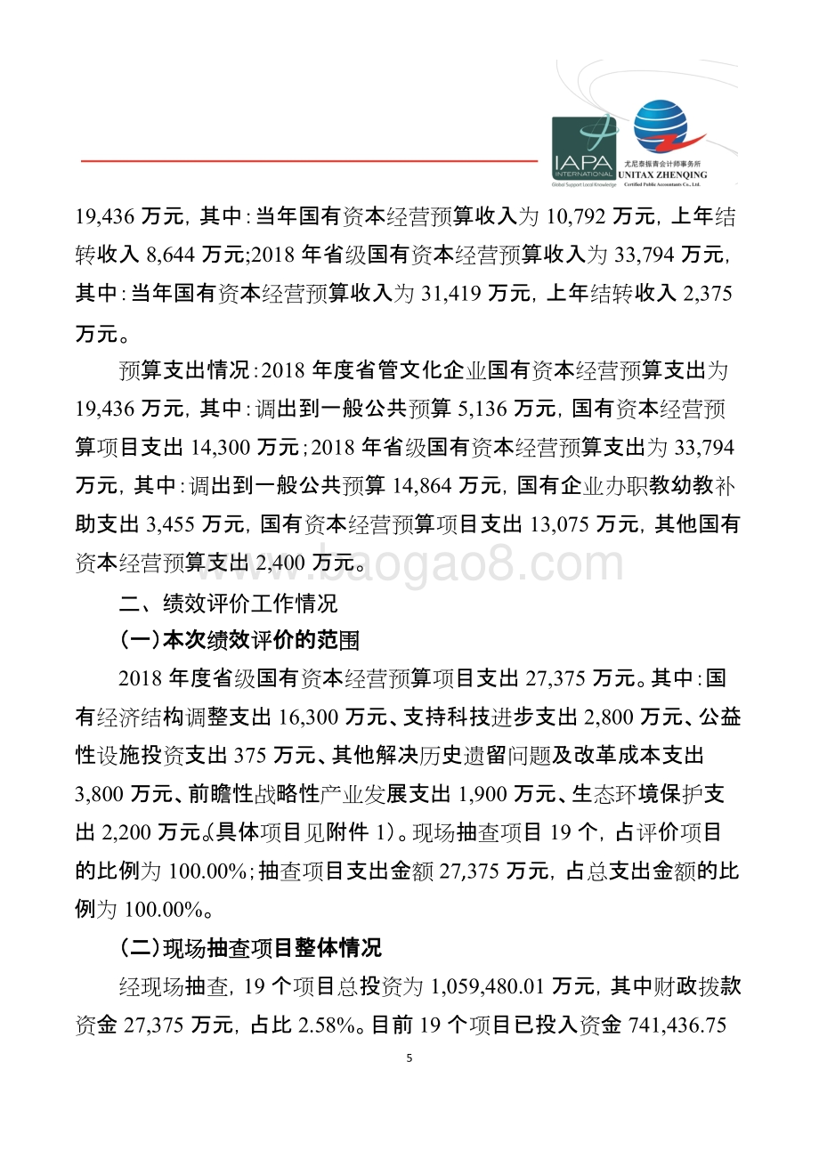 2018年度省级国有资本经营预算项目支出绩效评价报告（湖南）.doc_第5页