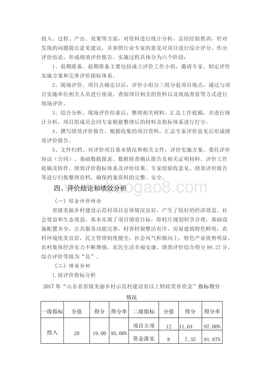 2017年中央及省级美丽乡村示范村项目奖补资金绩效评价报告（山东）.docx_第4页