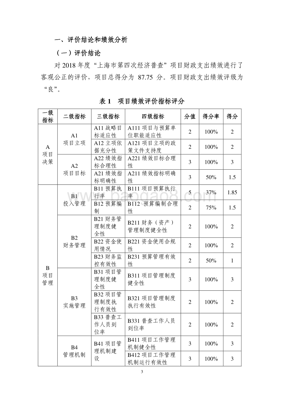 2018 年度上海市第四次经济普查项目绩效评价报告.pdf_第3页