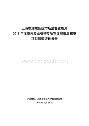 2018年企业公示信息核审专项经费项目绩效评价报告.docx