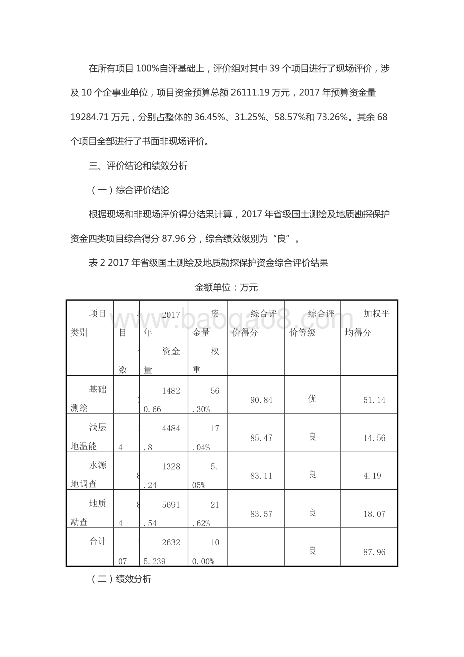 2017年度国土测绘及地质勘探保护资金绩效评价报告（山东）.docx_第3页