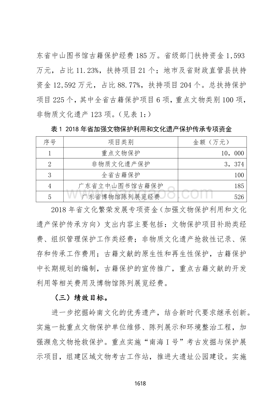 2018 年文化繁荣发展专项资金（加强文物保护利用和文化遗产保护传承）绩效自评报告（广东2019）.pdf_第4页