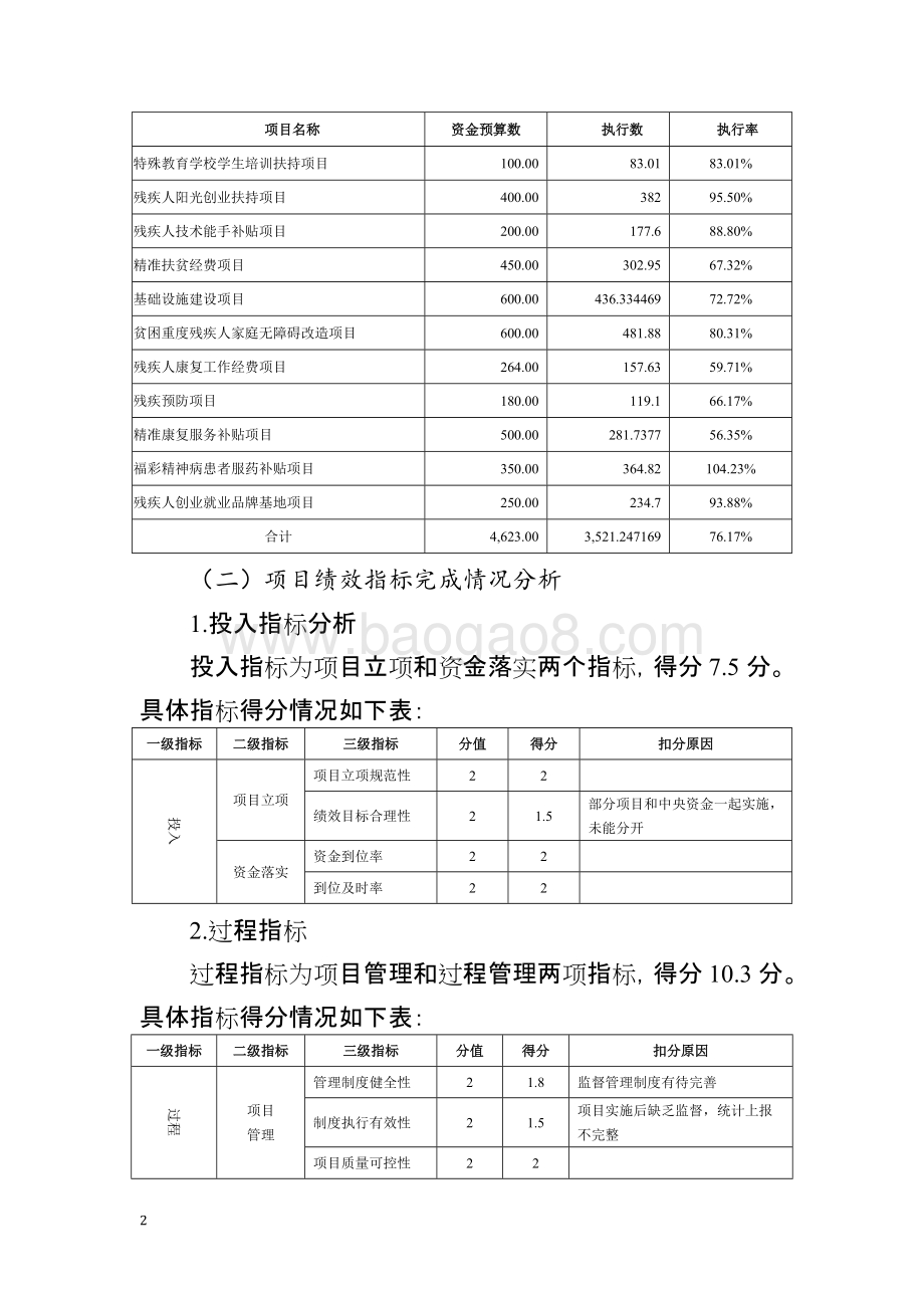 2018年度湖北省残疾人事业发展补助资金项目财政重点绩效评价报告.docx_第2页