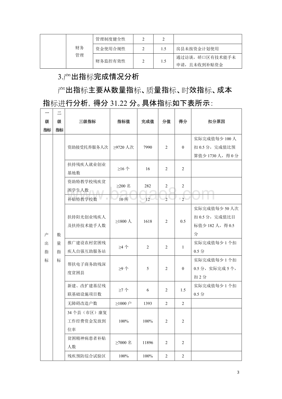 2018年度湖北省残疾人事业发展补助资金项目财政重点绩效评价报告.docx_第3页