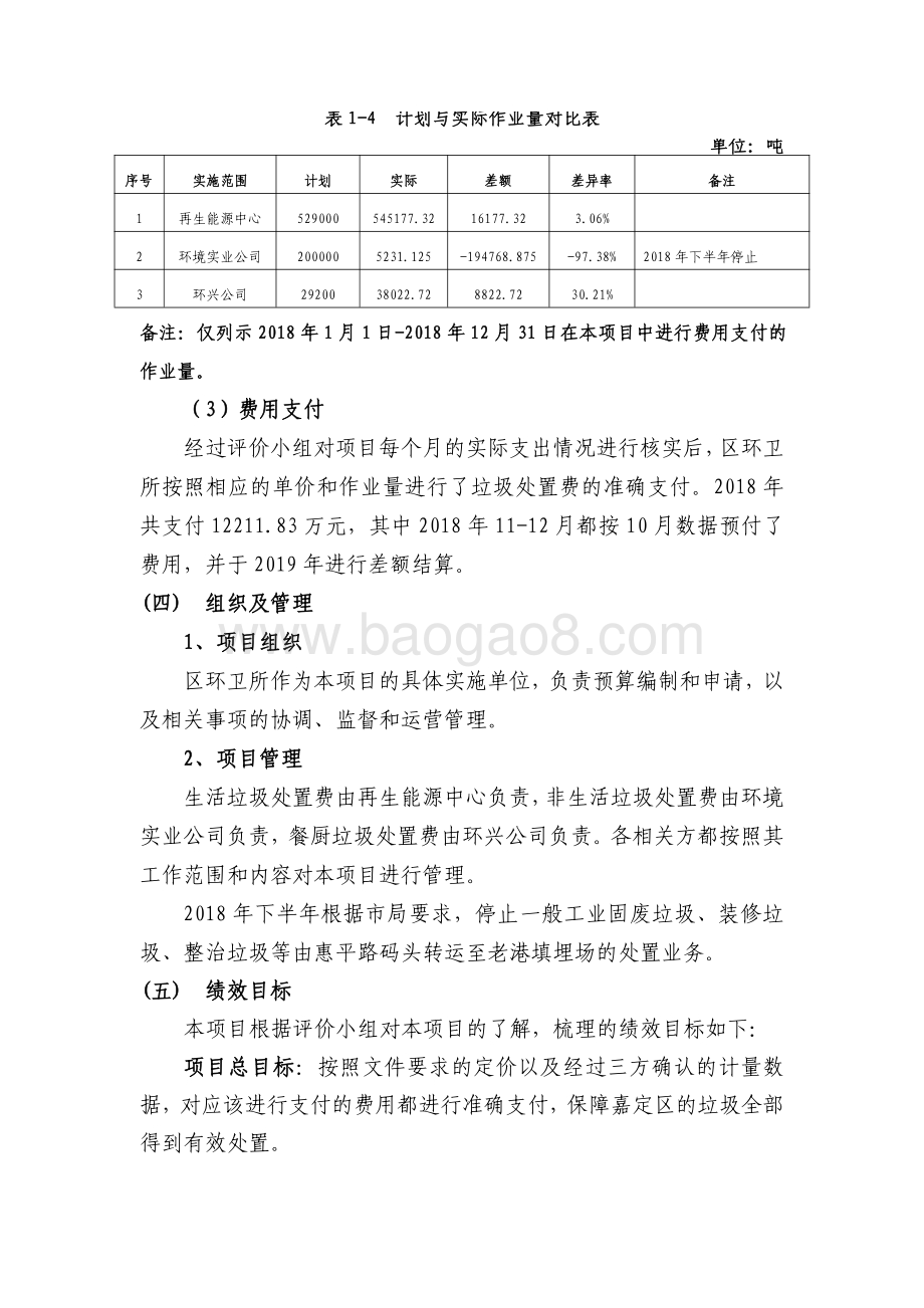 2018年度垃圾处置费绩效自评价报告（嘉定）.pdf_第5页