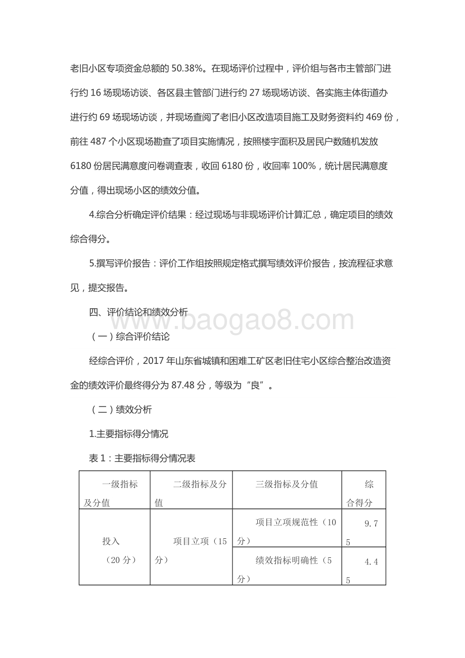 2017年度城镇和困难工矿区老旧住宅小区综合整治改造奖补资金绩效评价报告（山东）.docx_第4页