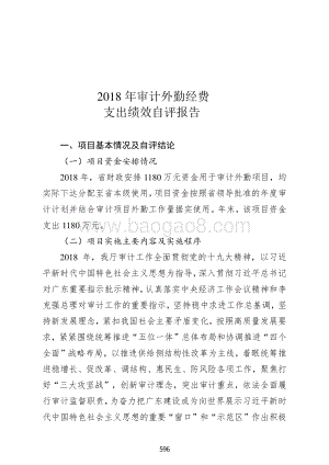 2018年审计外勤经费支出绩效自评报告绩效自评报告（广东2019）.pdf