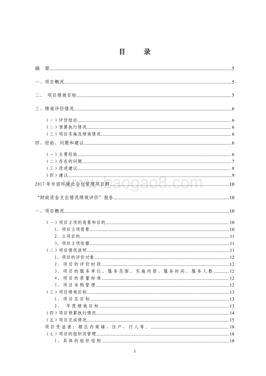 2017 年市容环境社会化管理项目绩效评价报告.pdf_第3页