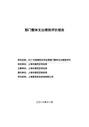 2017年上海市普陀区司法局部门整体绩效评价报告.pdf