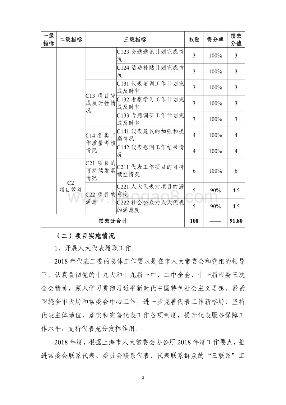 2018 年“代表工作”项目绩效评价报告.pdf_第4页