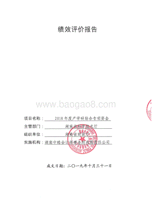 2018年产学研结合专项绩效评价报告（湖南）.pdf
