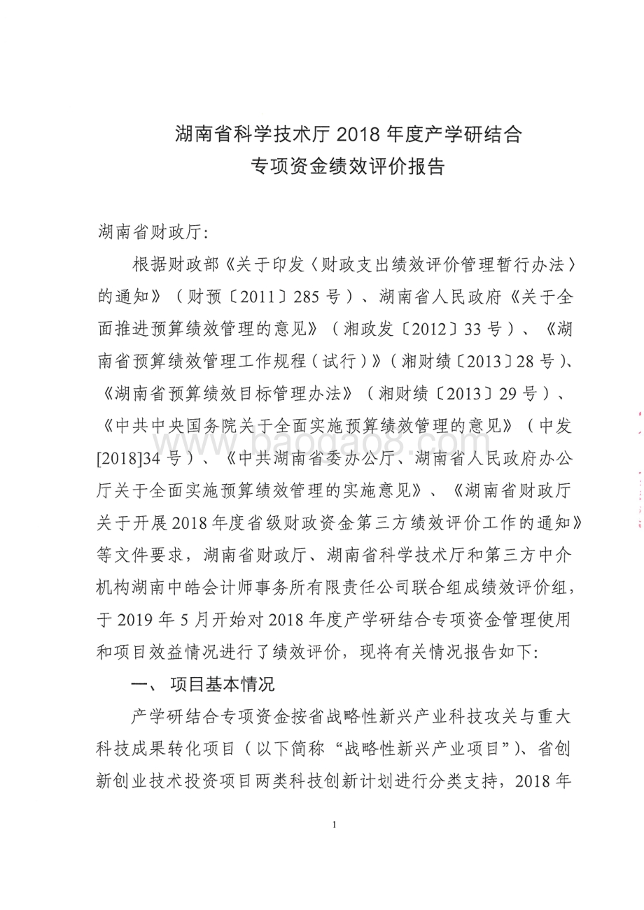 2018年产学研结合专项绩效评价报告（湖南）.pdf_第4页
