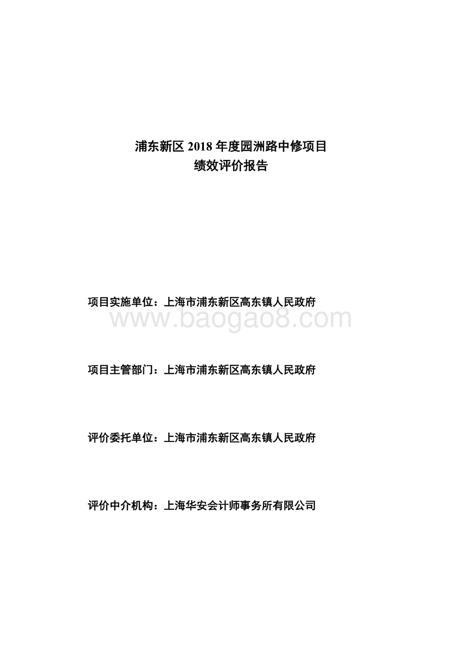 2018年度园洲路中修项目绩效评价报告.docx_第2页