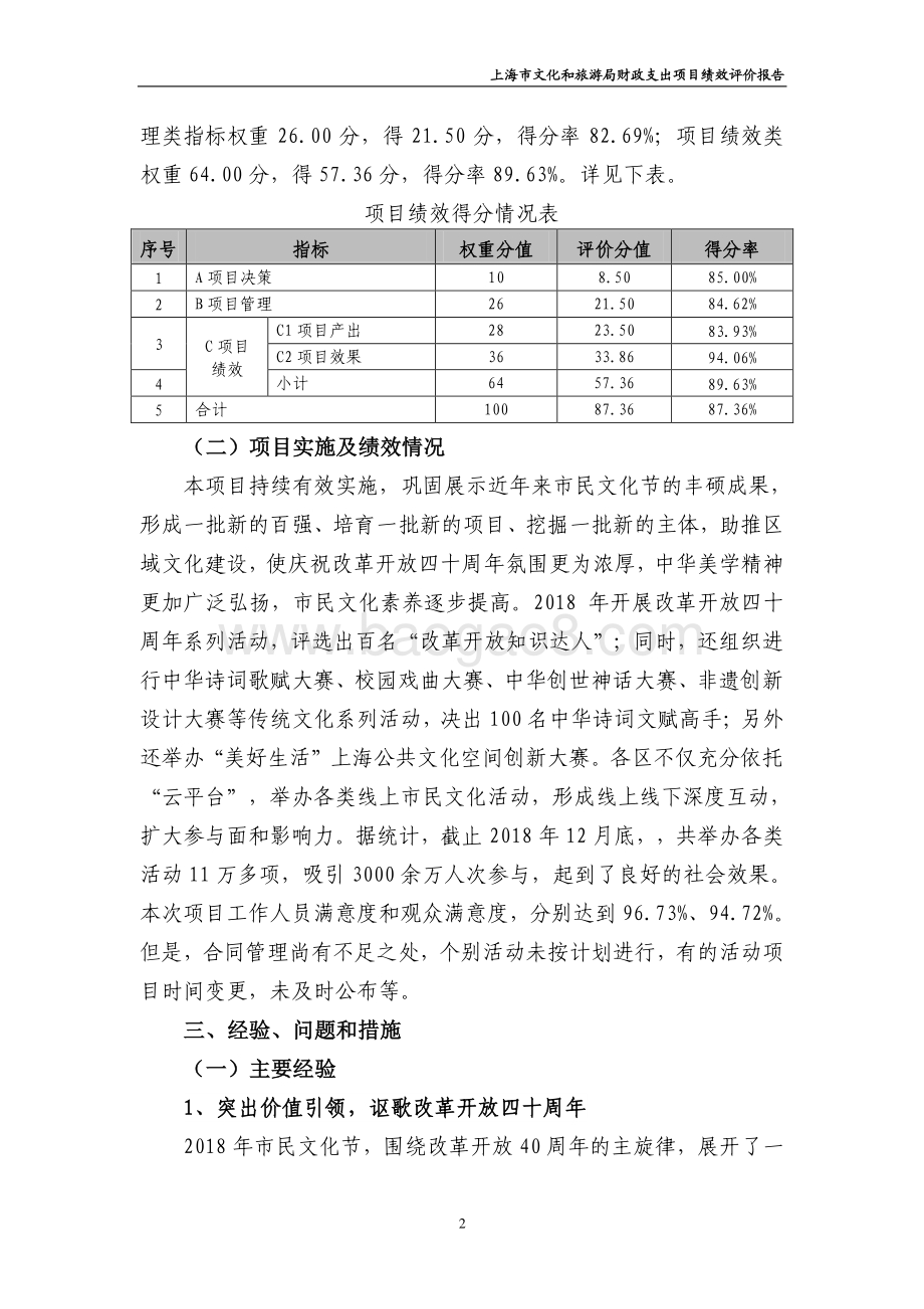 2018 年市民文化节项目绩效评价报告.pdf_第4页