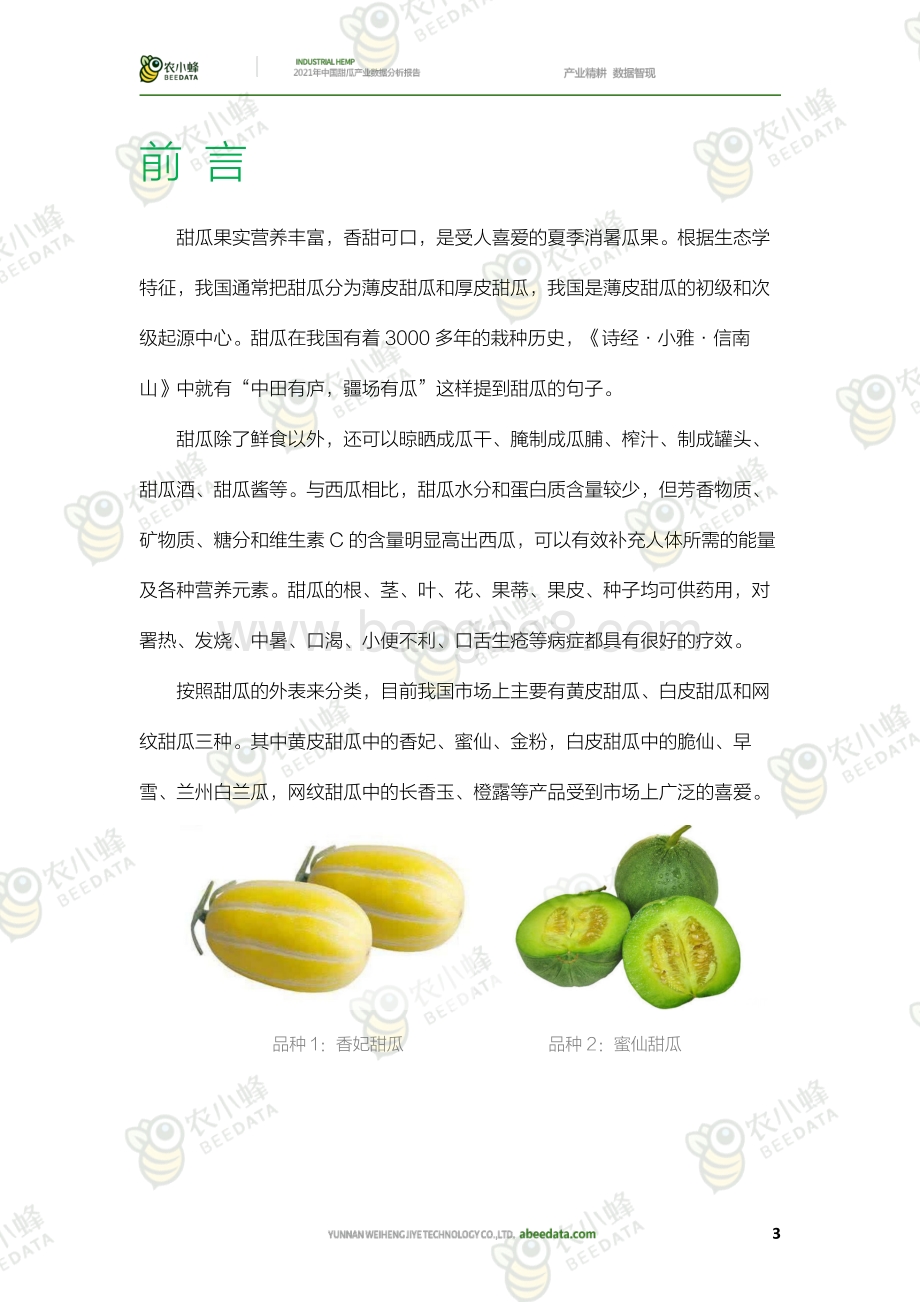 农小蜂：2021年中国甜瓜产业数据分析报告_31页_37mb.pdf_第5页