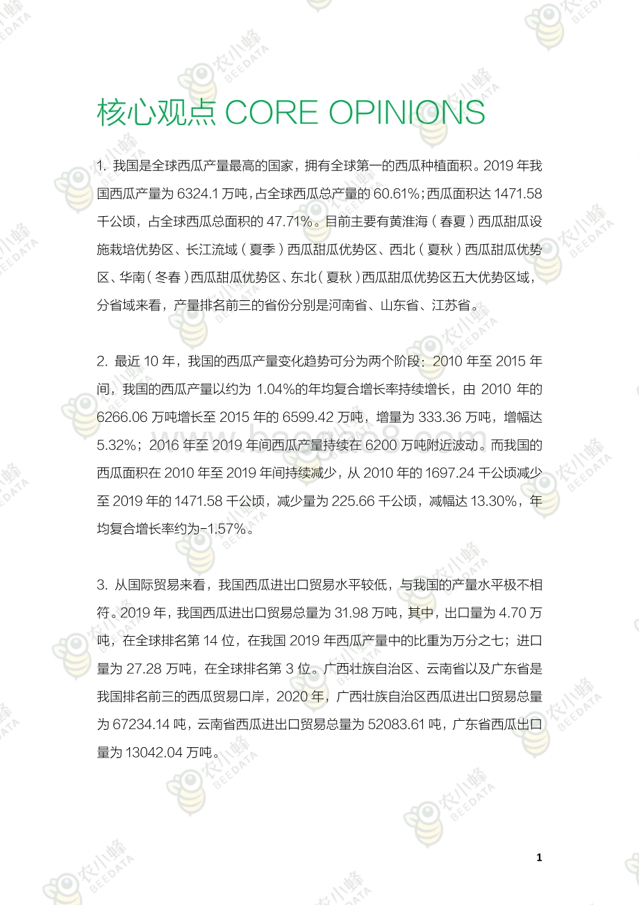 农小蜂：2021年中国西瓜产业数据分析报告_31页_35mb.pdf_第3页