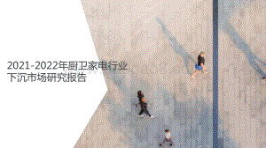 2021-2022年厨卫家电行业下沉市场研究报告.pptx