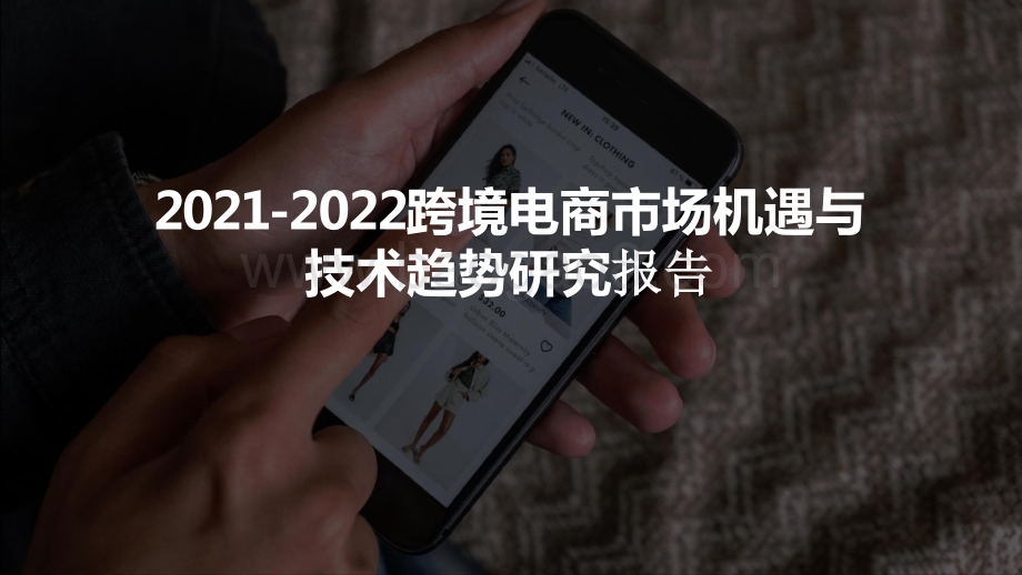 2021-2022跨境电商市场机遇与技术趋势研究报告.pptx_第1页