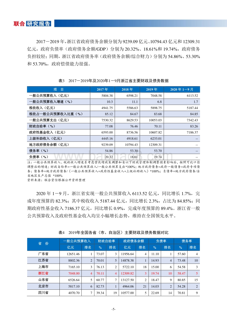 地方政府与城投企业债务风险研究报告：浙江篇.pdf_第5页