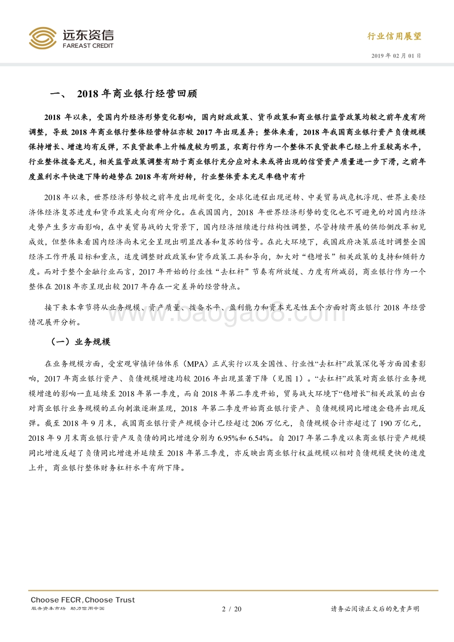 2019年商业银行信用展望.pdf_第2页