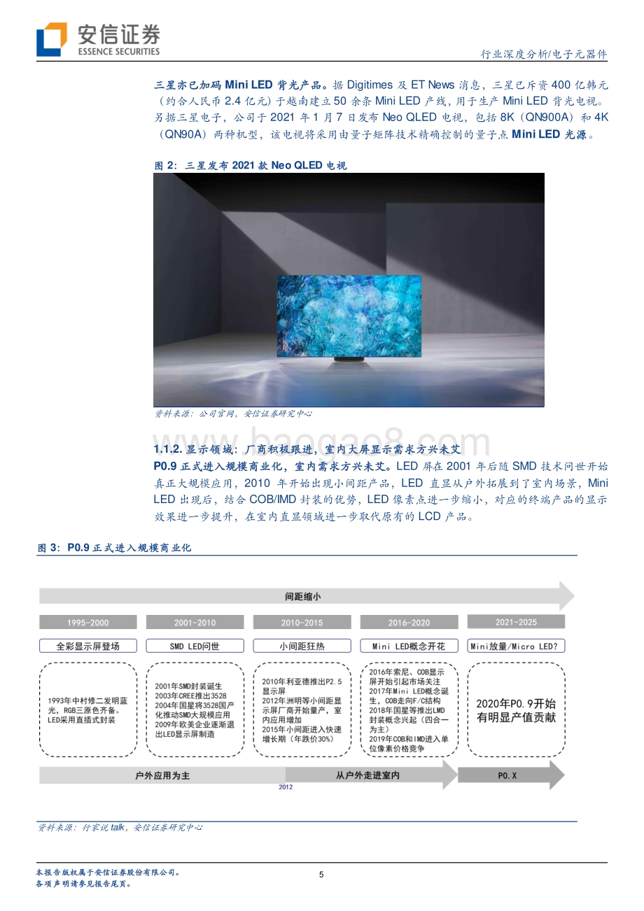 Mini LED系列报告：商业化进程加速封装环节弹性突出.pdf_第5页