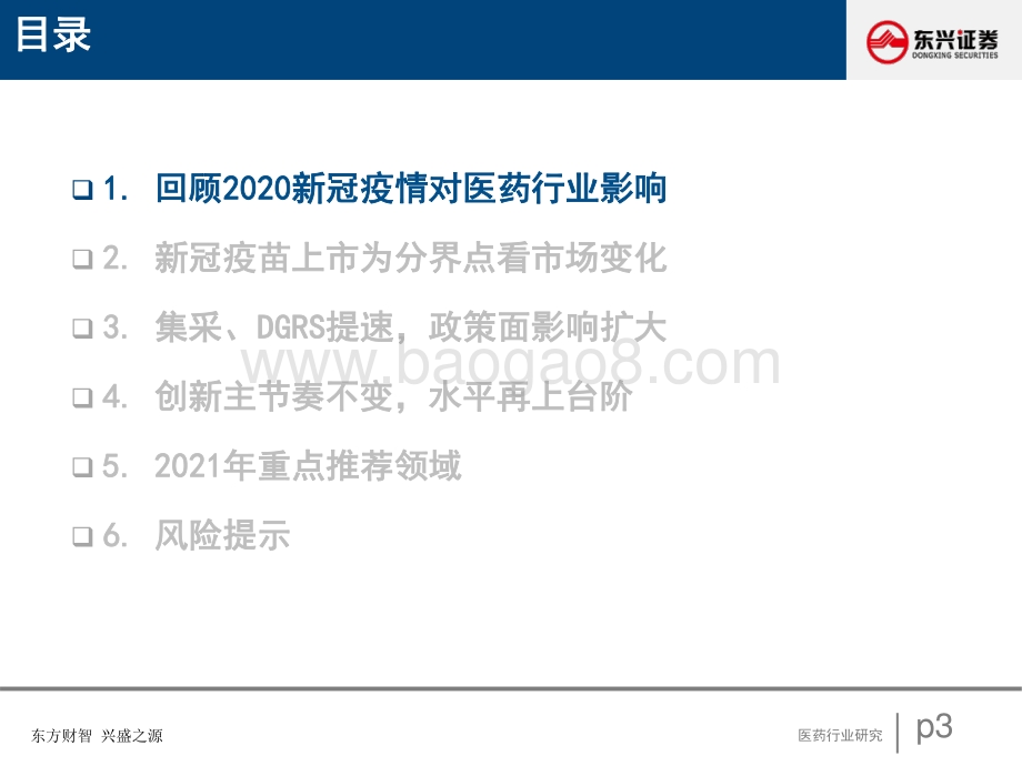医药行业2021年度策略：后疫情时代医药发展新动力.pdf_第3页