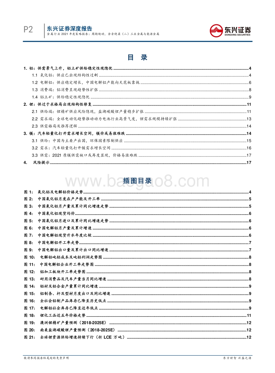 金属行业2021年度策略报告：周期轮动余音绕梁（二）工业金属与能源金属.pdf_第2页