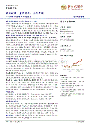 2021年电动车产业投资策略：乘风破浪量价齐升全面开花.pdf