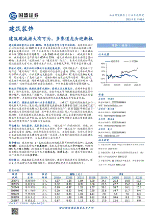 建筑装饰行业专题研究：建筑碳减排大有可为多赛道龙头迎新机.pdf