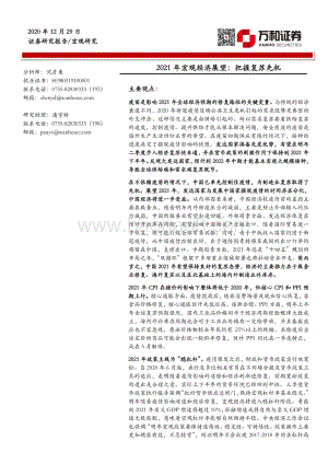 2021年宏观经济展望：把握复苏先机.pdf