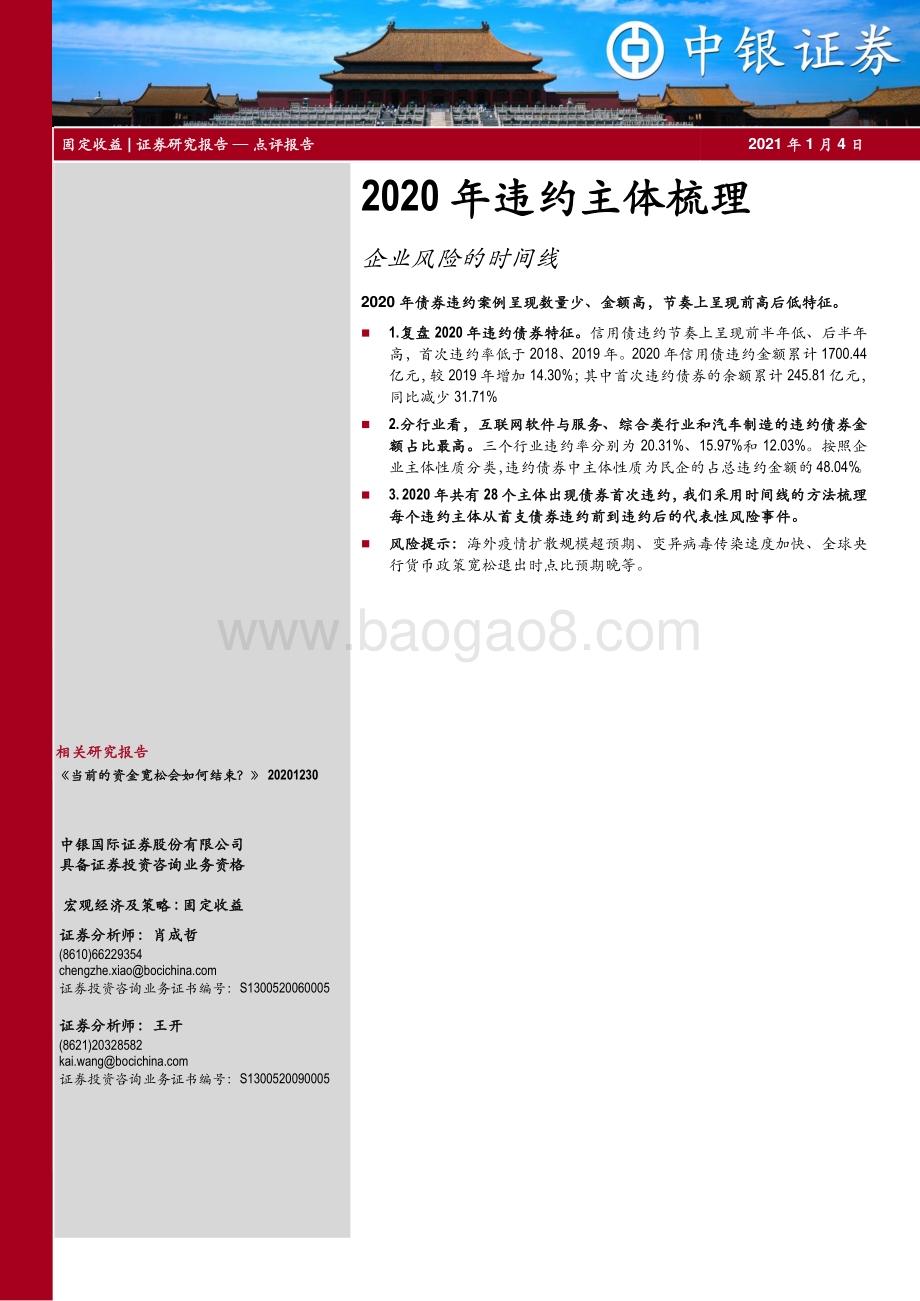 2020年违约主体梳理：企业风险的时间线.pdf_第1页