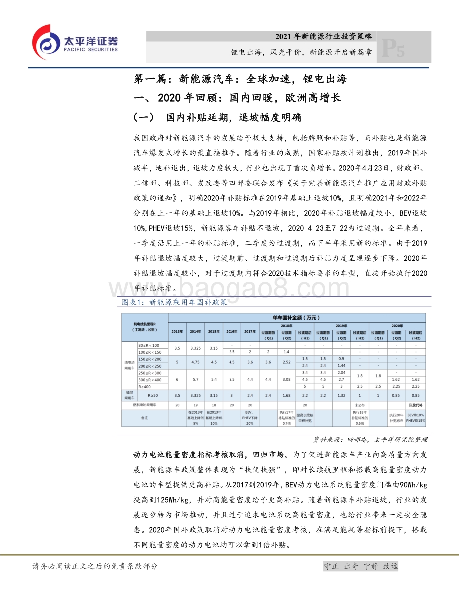 2021年新能源行业投资策略：锂电出海风光平价新能源开启新篇章.pdf_第5页