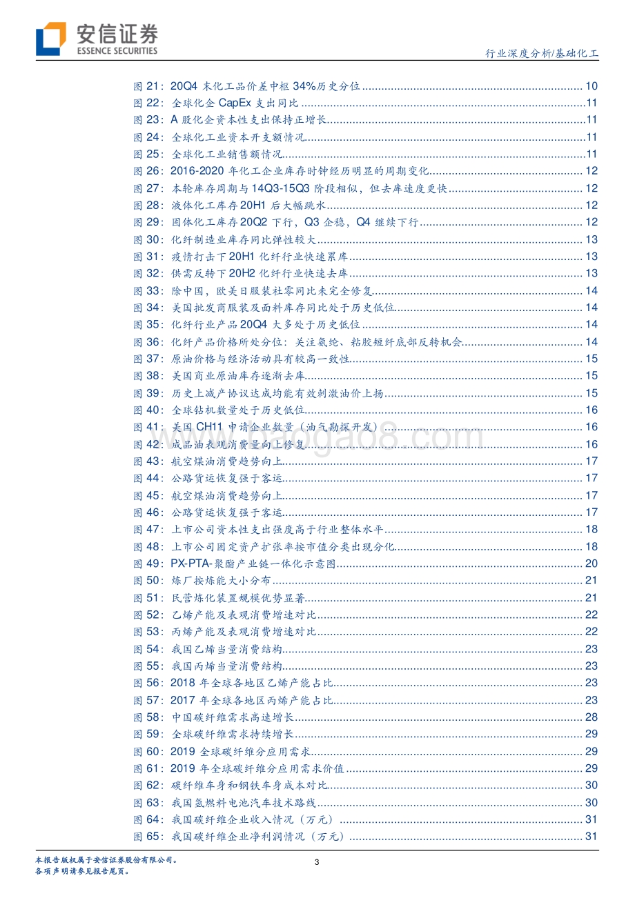 化工行业深度分析：需求复苏和补库共振化工行业景气可期.pdf_第3页