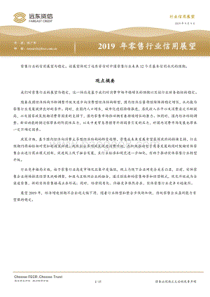 2019年零售行业信用展望.pdf