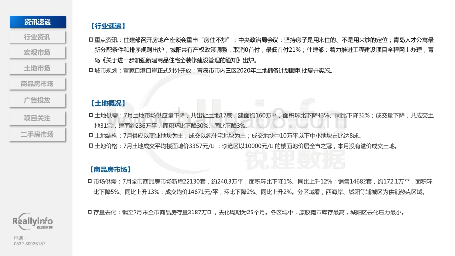 2020年7月份青岛房地产市场月度简报.pdf_第5页